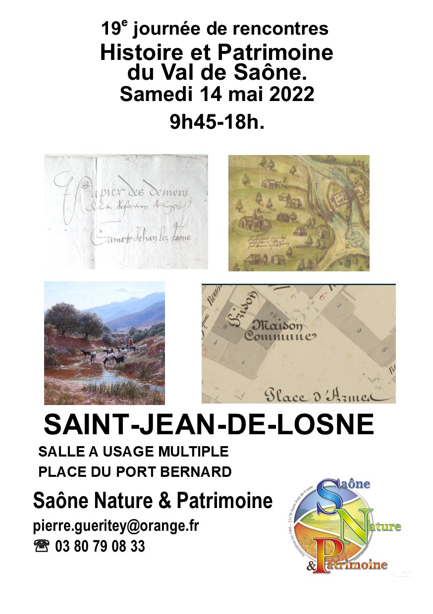 19e rencontre histoire et patrimoine du Val de Saône