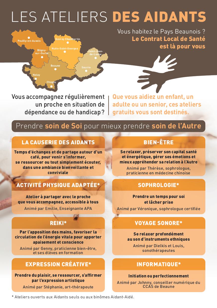 ATELIERS DES AIDANTS DU PAYS BEAUNOIS - 2nd SEMESTRE 2025