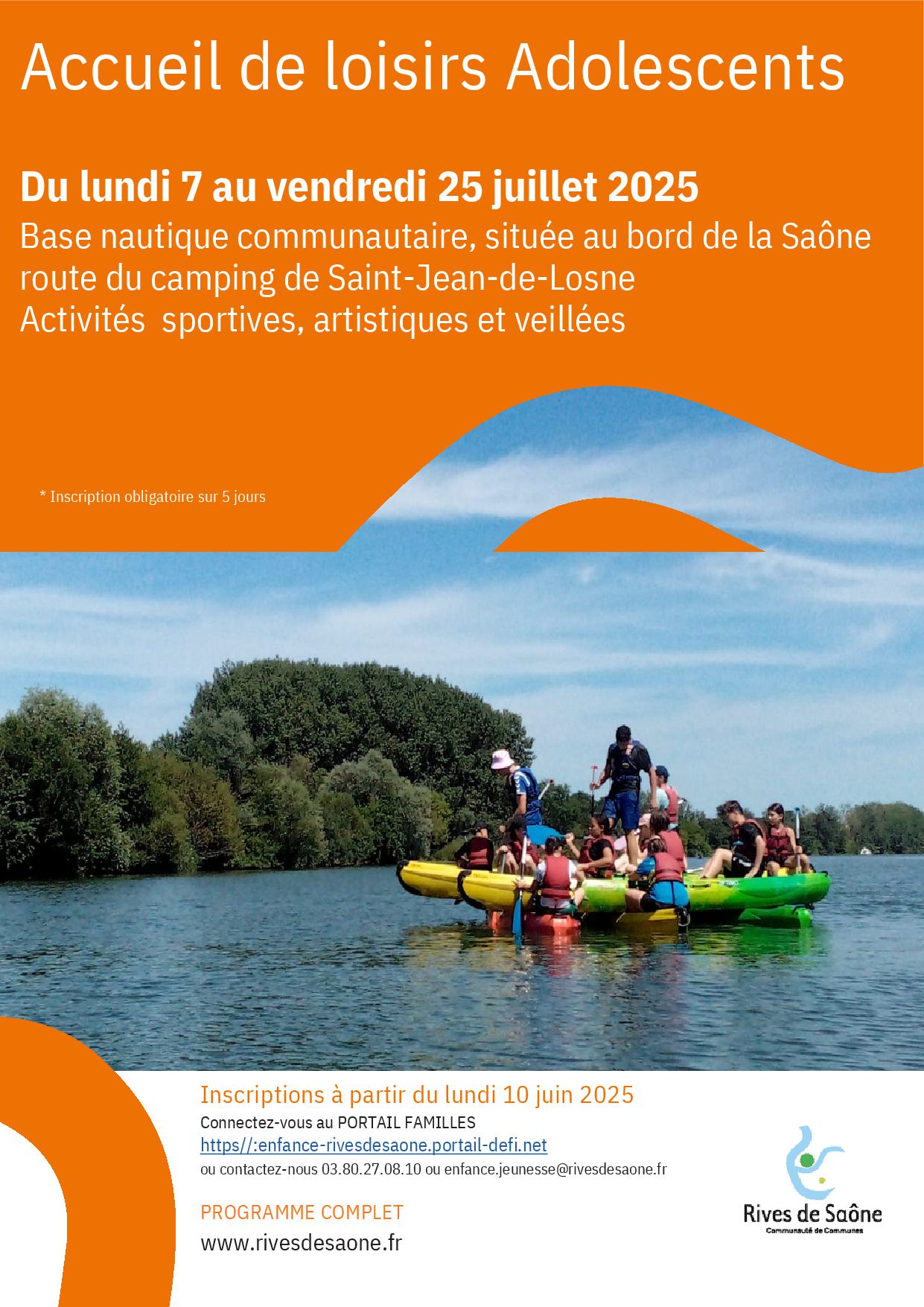 Accueil ados été 2025