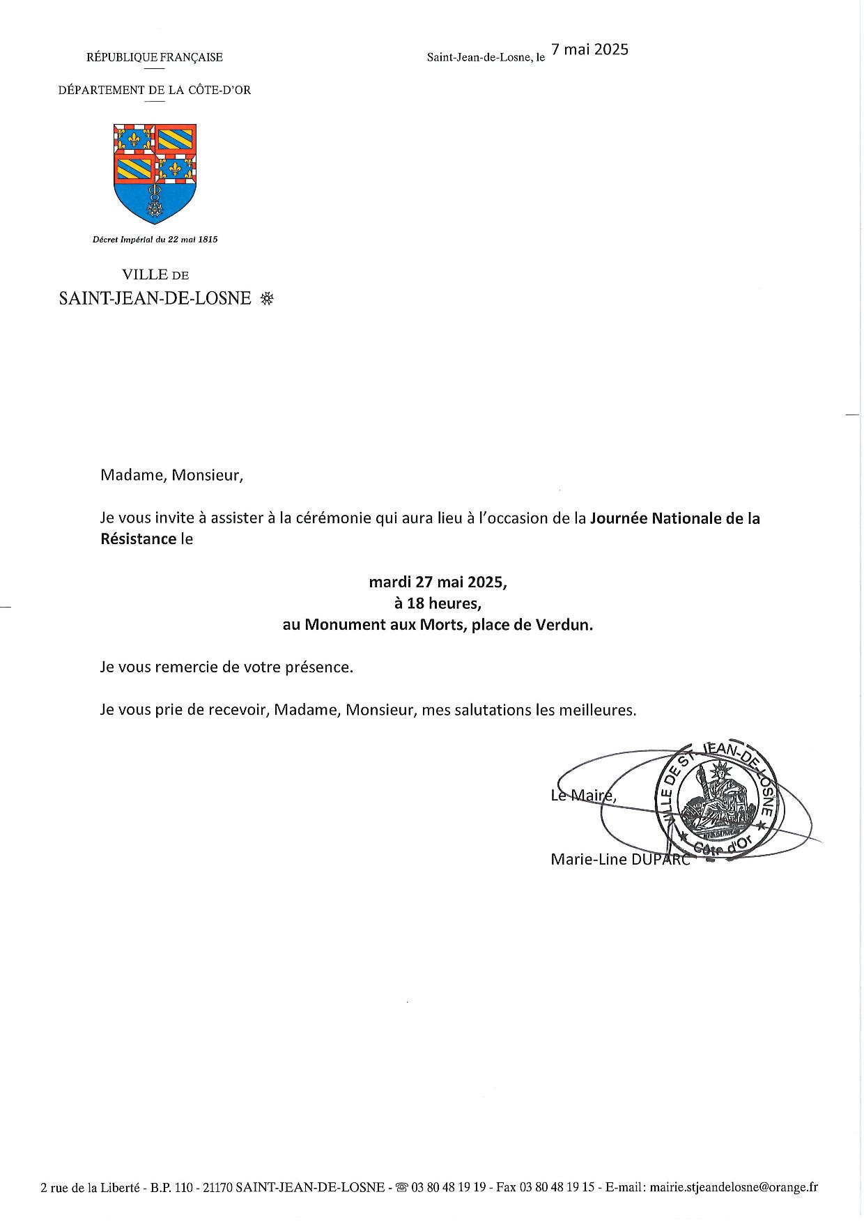 Journée Nationale de la Résistance